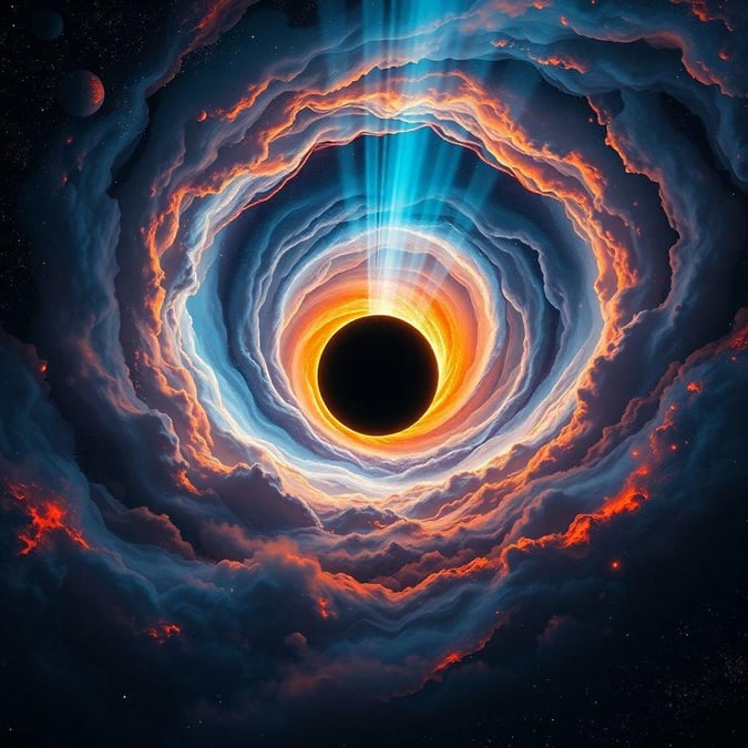 Explore the mystical wormhole at the heart of space, where reality bends to its own will. This Sci-Fi landscape captures a moment frozen in time at the edge of the known universe.