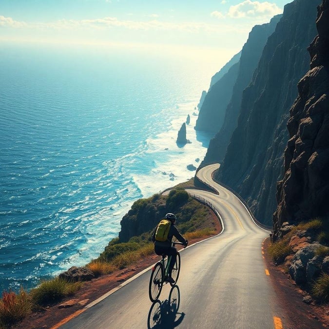 Experience the thrill of cycling along a scenic ocean road, where the sound of waves and the wind in your hair create an unforgettable adventure.