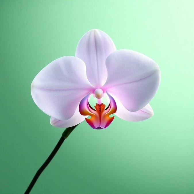 A beautiful orchid flower in a soft pastel color scheme, perfect for those who appreciate simplicity and elegance.