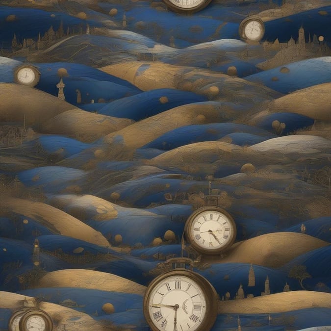 Ring in the new year with this stunning wallpaper featuring a clock counting down to midnight.