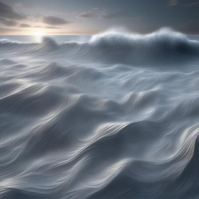 A calming seascape with the vast ocean meeting the horizon.