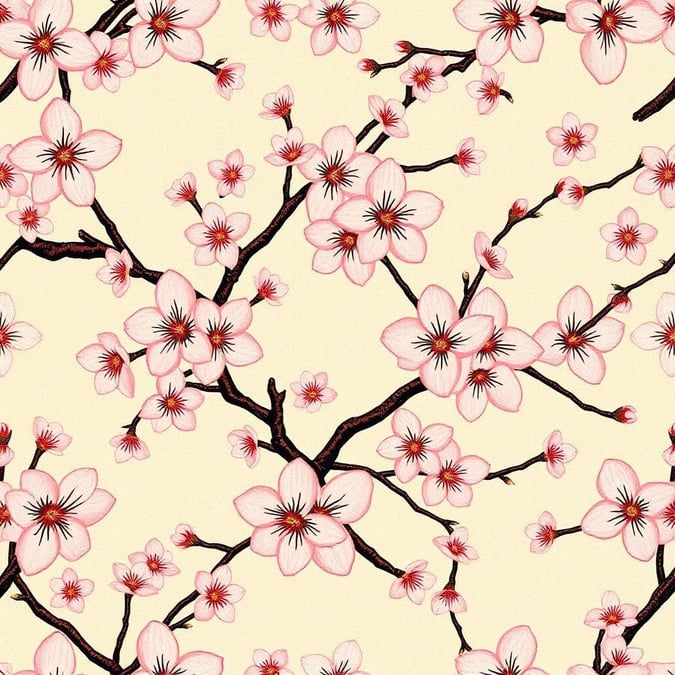 This soft cherry blossom pattern brings a touch of nature's beauty to your device. The intricate details of the flowers and branches create an elegant texture that is perfect for screens. Ideal for spring, Japan enthusiasts, or those who appreciate subtle patterns.