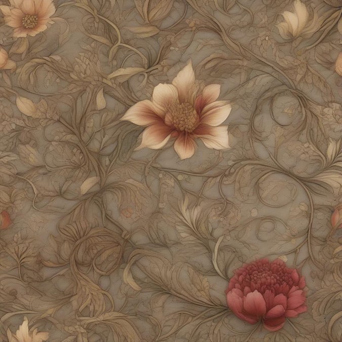 A luxurious floral pattern, perfect for a touch of nature on your digital surfaces.