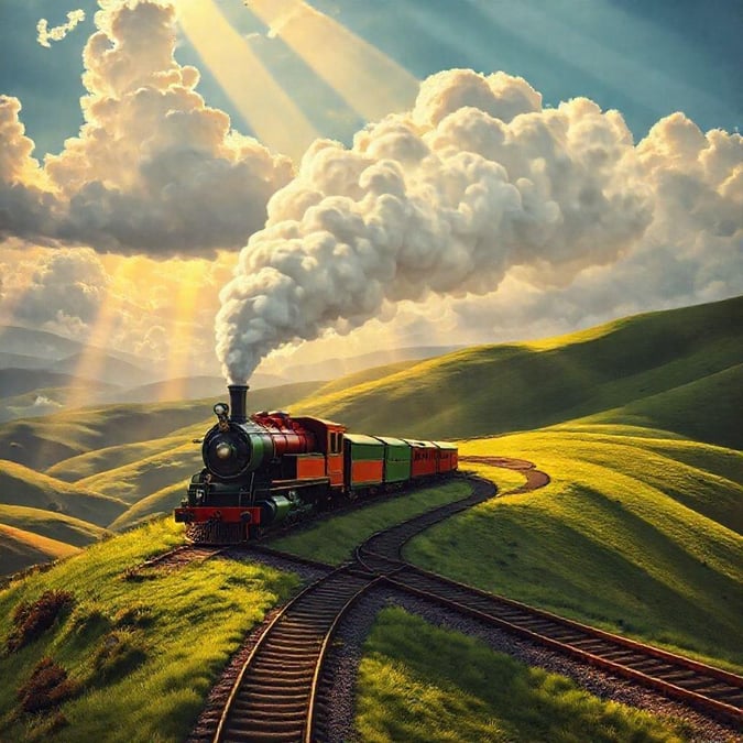 Step back in time with this vintage train ride wallpaper, capturing the essence of a bygone era.