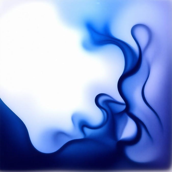 An elegant, blue abstract design that suggests the flow of water. Perfect for minimalist desktops.