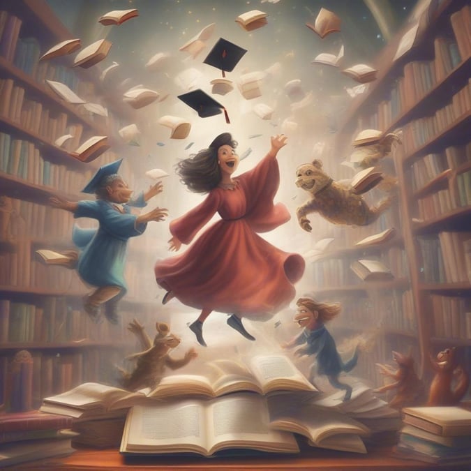 Congratulations to the graduate on this momentous occasion. This beautiful wallpaper captures the joy and excitement of graduation day, perfect for anyone who has achieved this milestone.