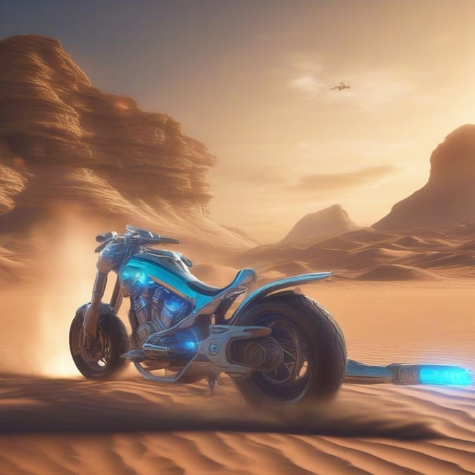 Get ready to ride the dunes with this stunning wallpaper featuring a futuristic dune buggy.