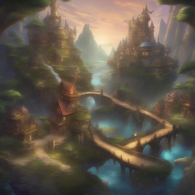 Immerse yourself in the world of fantasy with this stunning landscape wallpaper, perfect for gamers and fans of fantasy art. The image features a majestic castle, a winding river, and lush greenery, creating a sense of adventure and wonder.