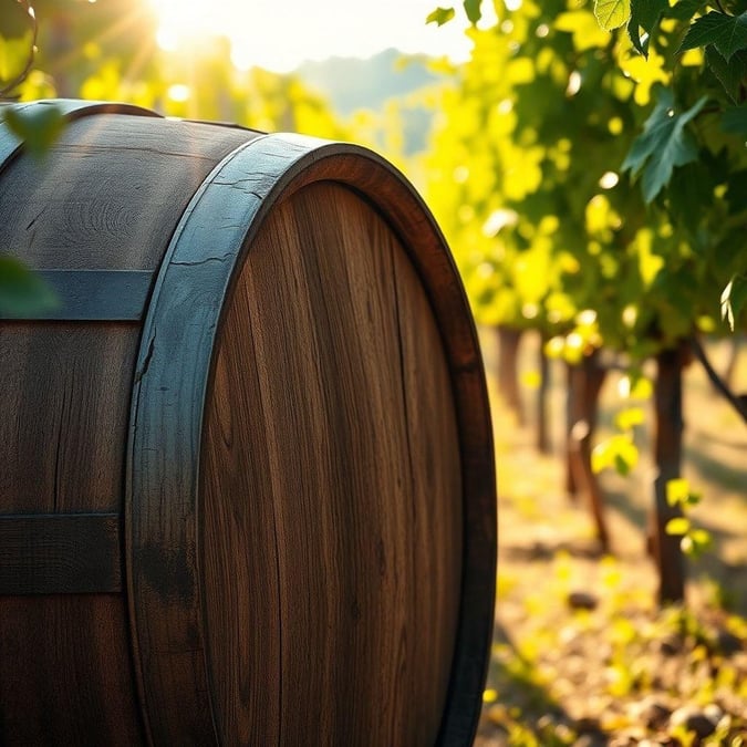 Warm morning sunlight illuminates the vines, promising a new day in the vineyard.