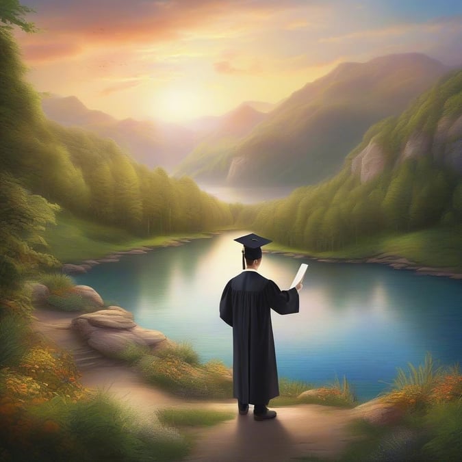 Celebrate this special day with a beautiful graduation wallpaper. Perfect for desktop and mobile use, this image is sure to inspire and motivate.