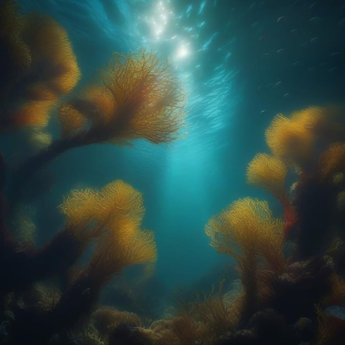 Immerse yourself in the tranquil beauty of this deep sea coral garden. The vibrant life underwater awaits your exploration.