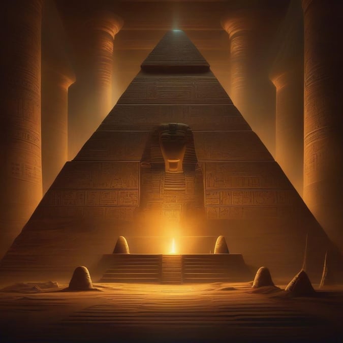 Step into the mystical world of ancient Egypt with this stunning wallpaper featuring a majestic temple. The intricate hieroglyphics and grand architecture evoke a sense of wonder and awe, transporting you to a bygone era.