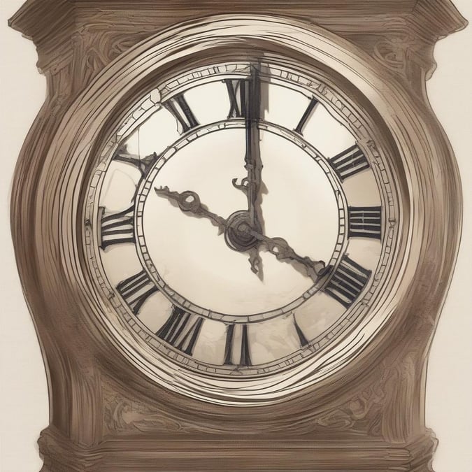 A beautiful clock serves as a reminder of the precious moments we share with our fathers on Father's Day.