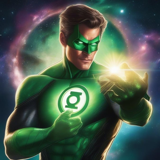 Add a touch of superhero style to your desktop or mobile with this stunning Green Lantern wallpaper.