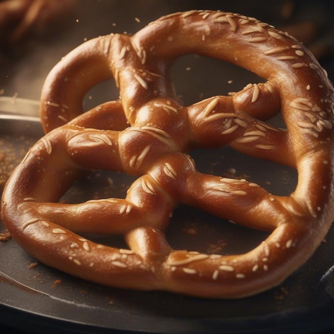 Delicious soft pretzels from a traditional Oktoberfest celebration. Enjoy the delightful twisted texture and salty flavor, perfect for snacking or sharing with friends at this festive event.