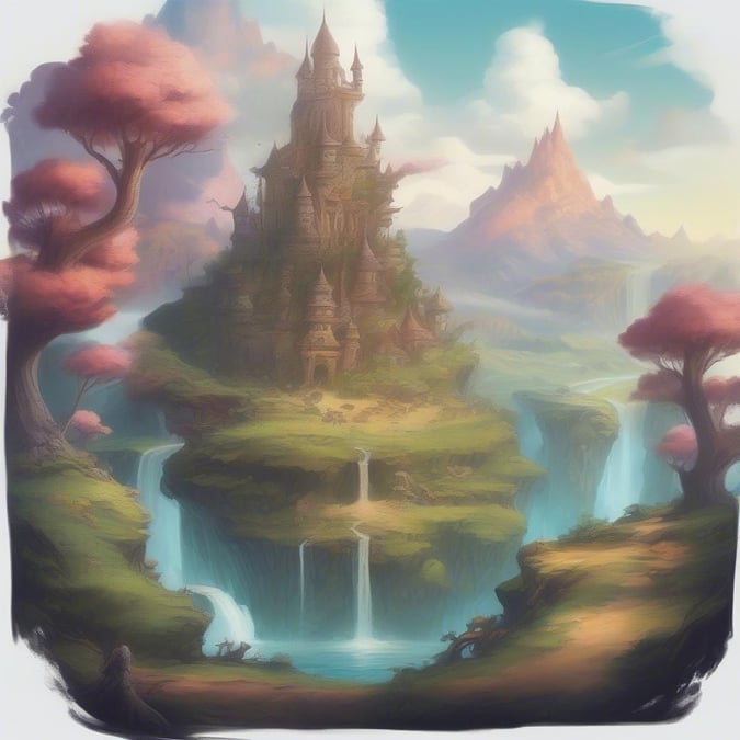 Escape to a mystical land where the most epic castles rise amidst towering peaks. This digital artwork captures the essence of adventure and imagination that fuels the spirit of fantasy games.