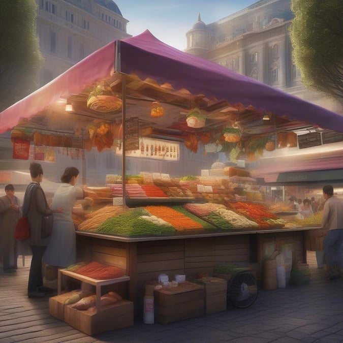 Indulge in the flavors of the season at this lively outdoor market, where the aroma of fresh fruits and vegetables fills the air.