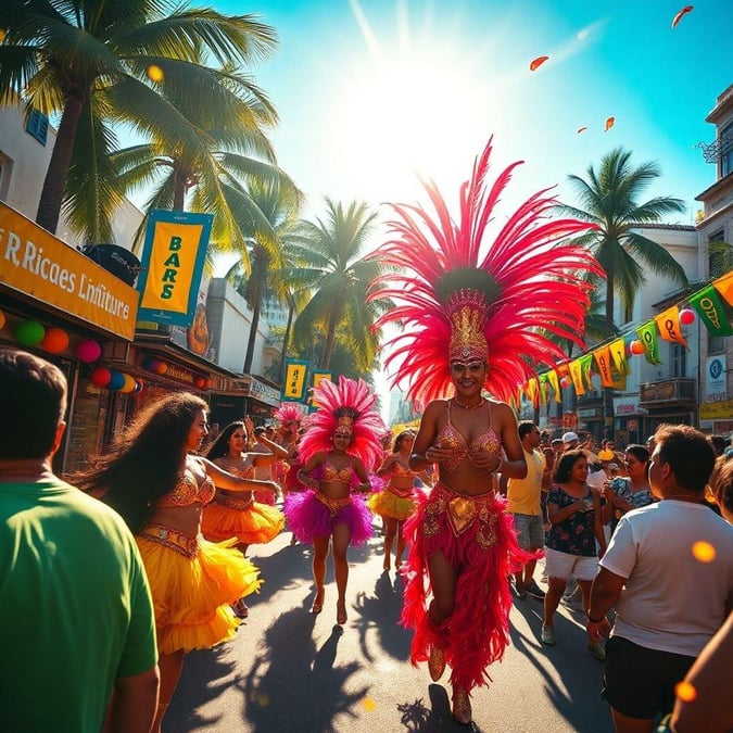 Experience the vibrant energy of Rio de Janeiro's Carnival, a world-renowned celebration of music, dance, and culture.