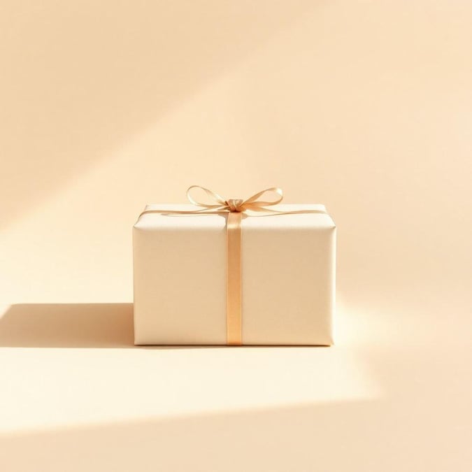 This minimalist gift box is a beautiful representation of simplicity and elegance. The clean lines, neutral colors, and subtle texture create a sense of calmness and serenity, making it a perfect addition to any room.