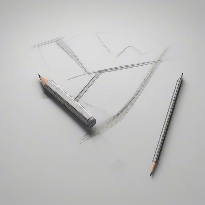 A pencil and an eraser on a table, ready to help with homework or classwork.