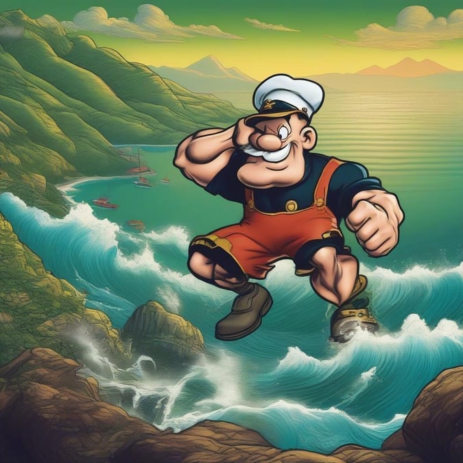 Set sail on an exciting journey with Pete, the brave cartoon captain!