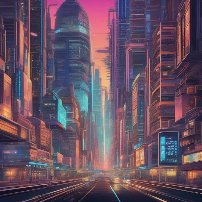 Plongez-vous dans le monde vibrant de l'anime avec ce magnifique fond d'écran de paysage urbain. La métropole futuriste prend vie avec des détails complexes et une lueur néon, créant une scène captivante parfaite pour une utilisation sur ordinateur de bureau et mobile.