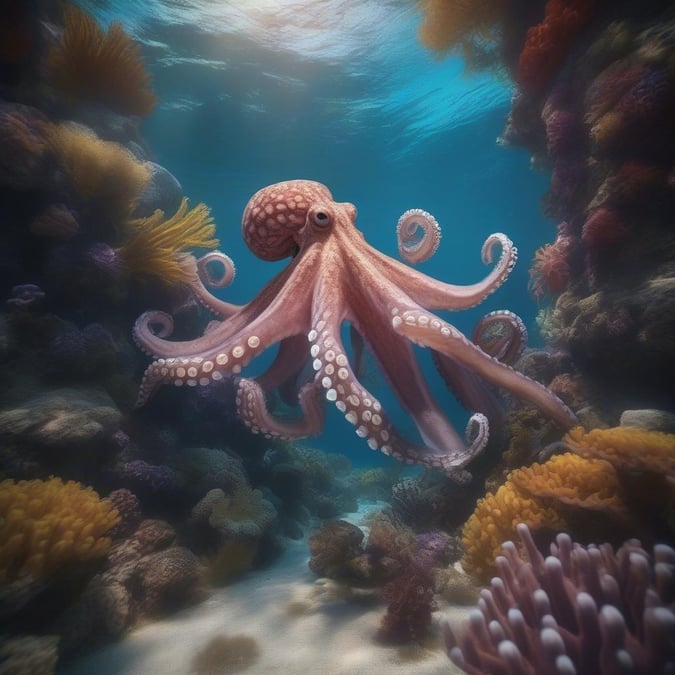 Escape to an underwater world of beauty and wonder with this stunning wallpaper.