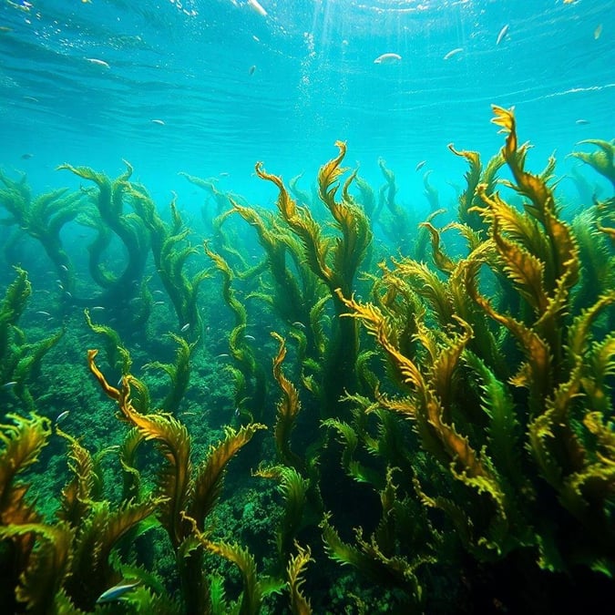 Explore the vibrant and serene beauty of an underwater world, where colorful coral reefs sway gently in the oceanic current. Schools of fish add life to this stunning display, creating a picturesque desktop background for you.