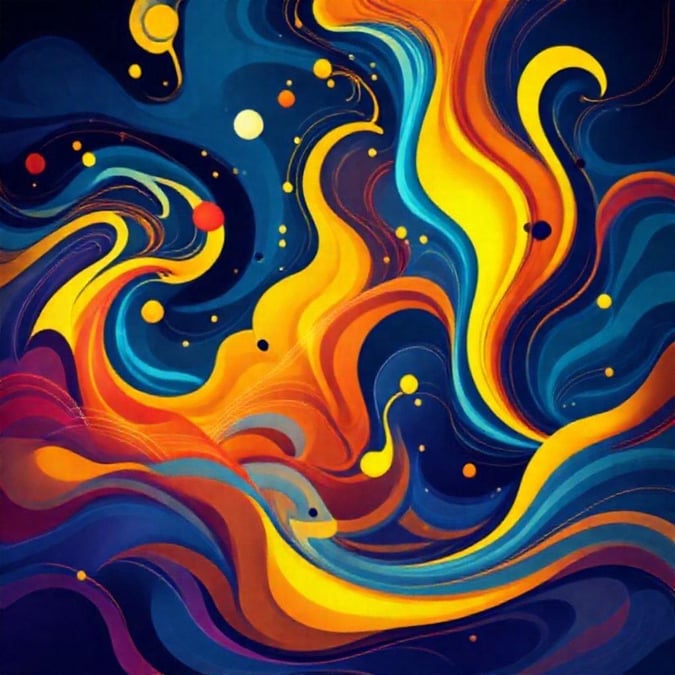 Immerse yourself in the vibrant colors and swirling patterns of this mesmerizing wallpaper, perfect for adding a touch of cosmic wonder to your desktop or mobile device.