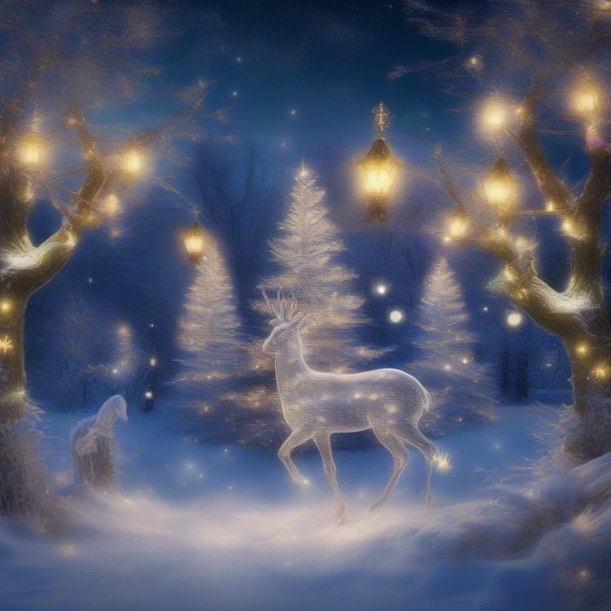 Deck the halls with boughs of holly as the night comes alive with twinkling stars. The snowy path whispers a tale of Christmas day.