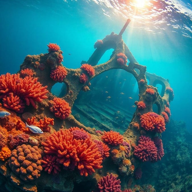 Dive into the beauty of the ocean with this stunning underwater scene. The vibrant coral reef and diverse marine life create a breathtaking view that's perfect for any desktop or mobile wallpaper.