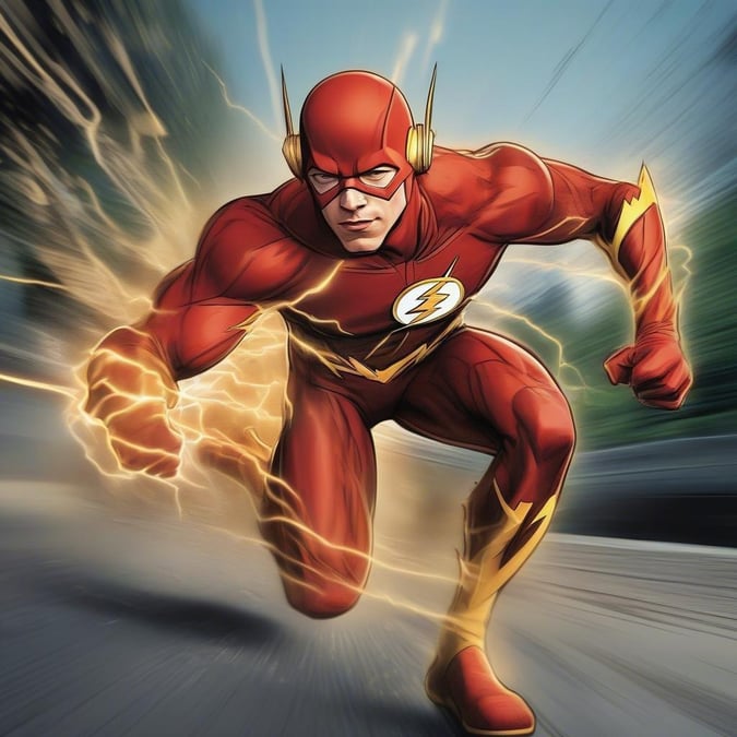 Get ready to race with the Fastest Man Alive, Barry Allen as The Flash, in a high-energy dash across the screen. Catch up with this comic legend and feel the speed in the palm of your hand! 🚀 #Flash, #ComicLegends