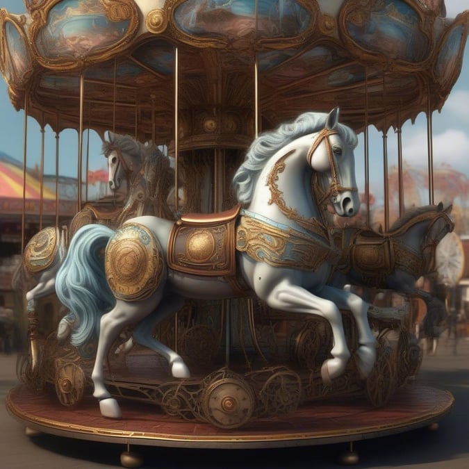 Step right up and experience the thrill of the carousel at the carnival!