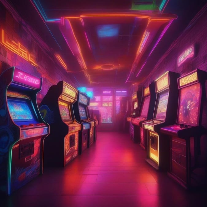 Immerse yourself in the vibrant world of neon and cyberpunk with this stunning wallpaper.