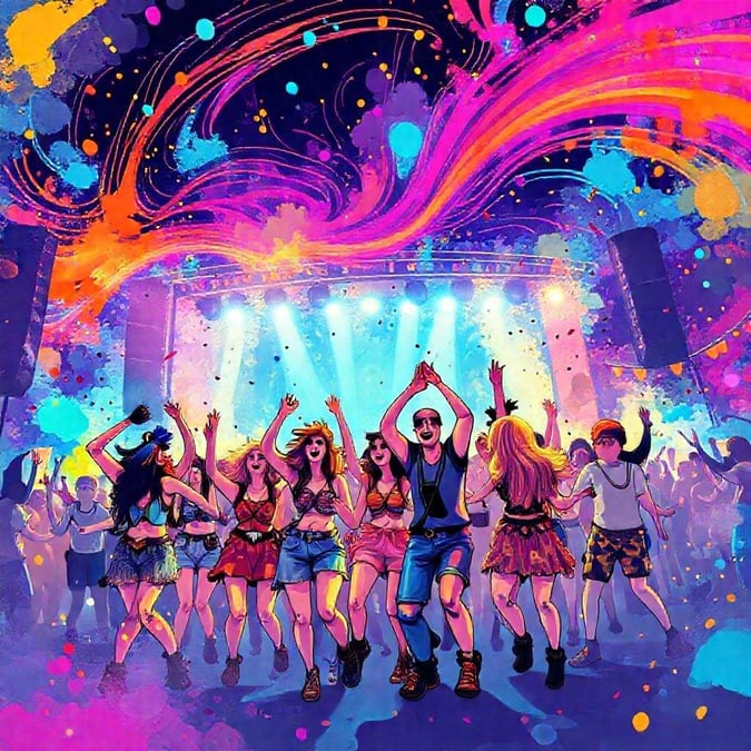 Get ready to party with this energetic nightlife wallpaper featuring a crowded dance floor, flashing lights, and a lively atmosphere.