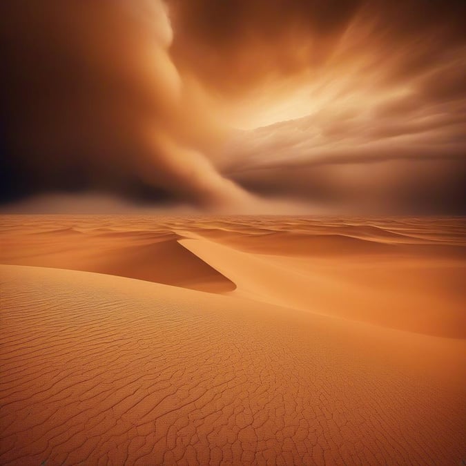 A breathtaking view of sandy dunes at sunset, perfect for your desktop or mobile wallpaper.