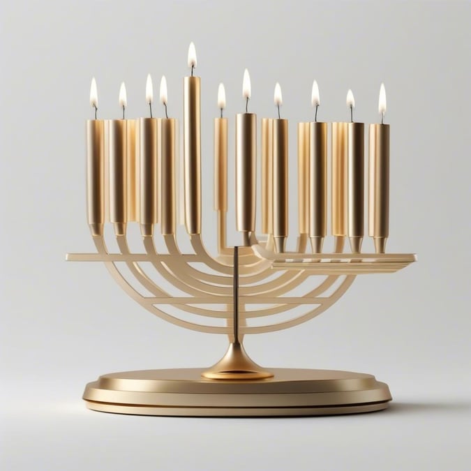 Celebrate the Festival of Lights with this beautiful Hanukkah wallpaper. Perfect for desktop and mobile use, this image captures the spirit of the holiday season.