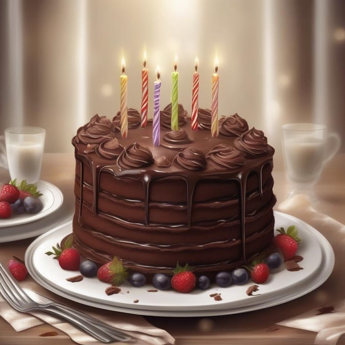 Indulge in the rich flavors of this decadent chocolate cake, perfect for any occasion.