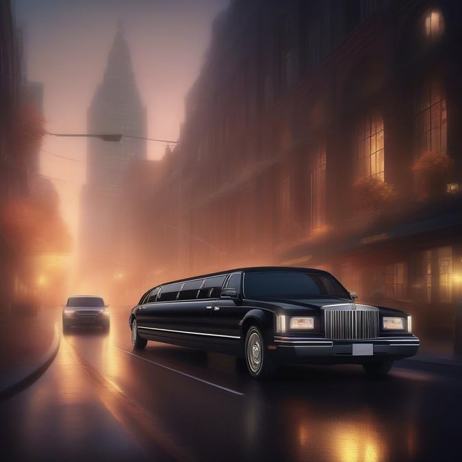 Experience the epitome of elegance and sophistication with this luxurious limousine ride.