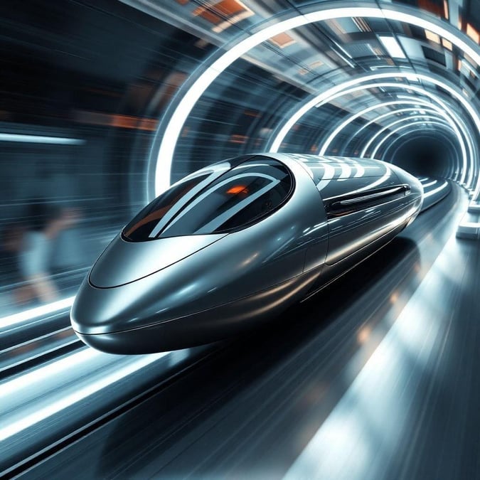 The futuristic, streamlined design of this high-speed train suggests speed and efficiency. It's a symbol of advanced transportation technology, capturing the essence of the 'Cars & Vehicles' category.