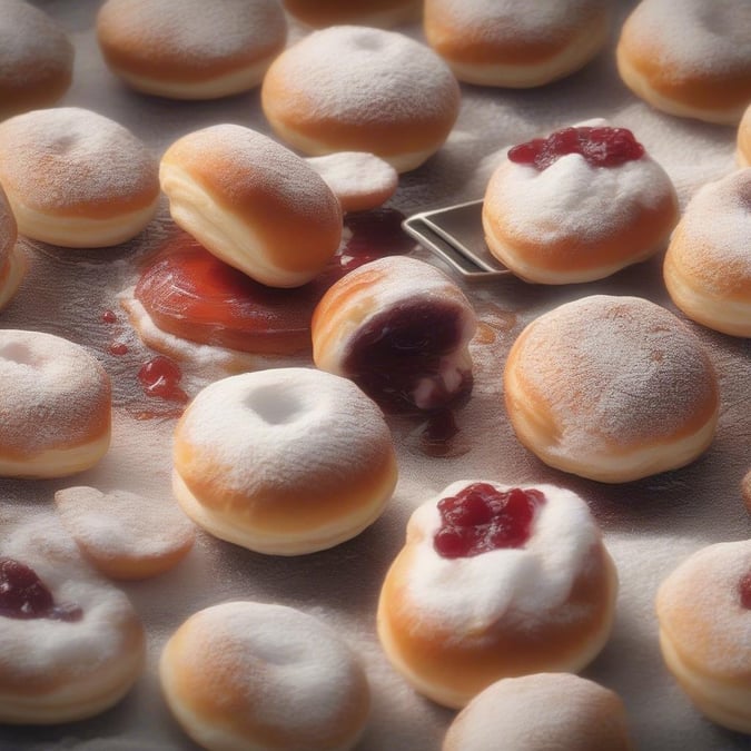 Celebrate the Festival of Lights with these delicious-looking Hanukkah donuts.