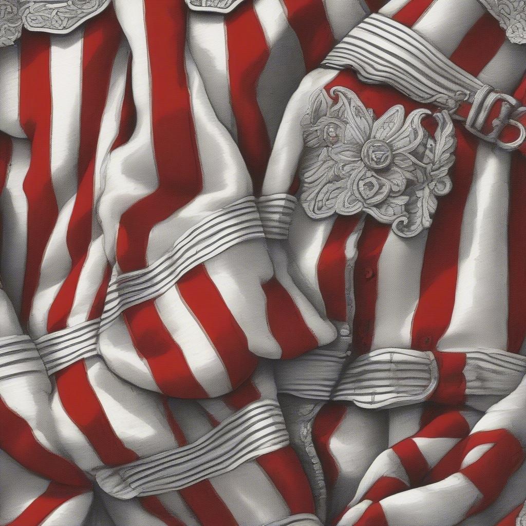 This vibrant wallpaper captures the essence of Oktoberfest, with its iconic red and white striped pattern.