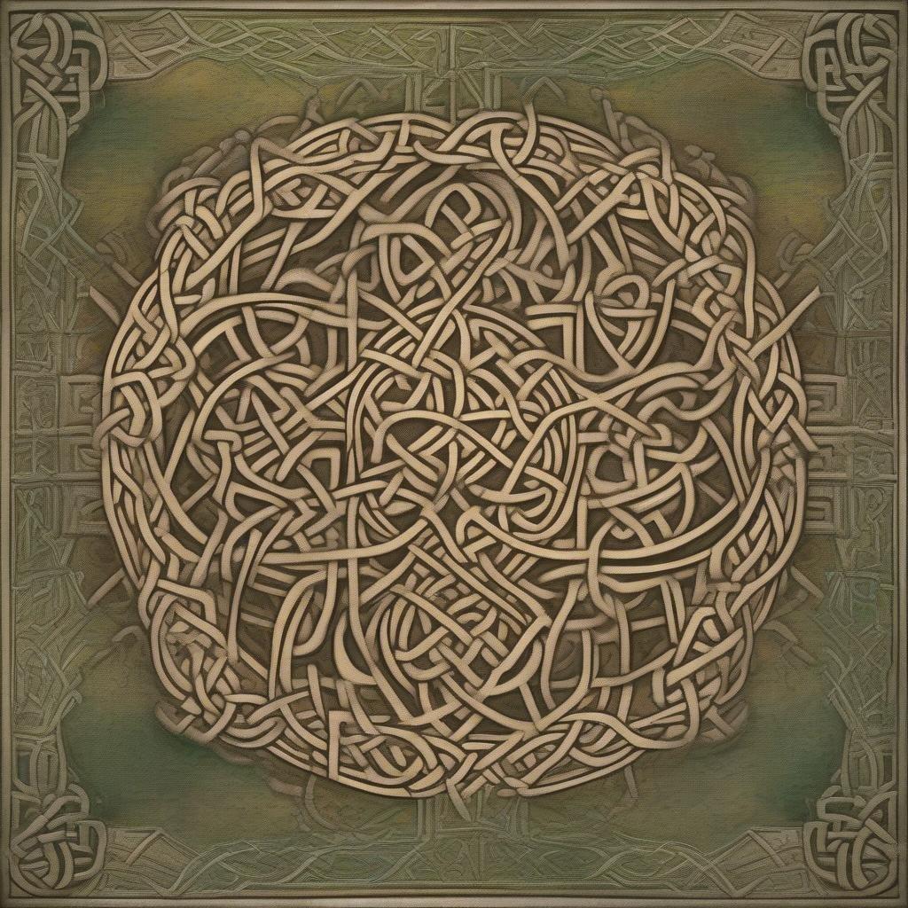 Add a touch of mystique to your desktop or mobile device with this stunning Celtic knotwork wallpaper. The intricate patterns and textures evoke a sense of ancient wisdom and spirituality, making it perfect for anyone looking to add a unique and meaningful element to their digital space.