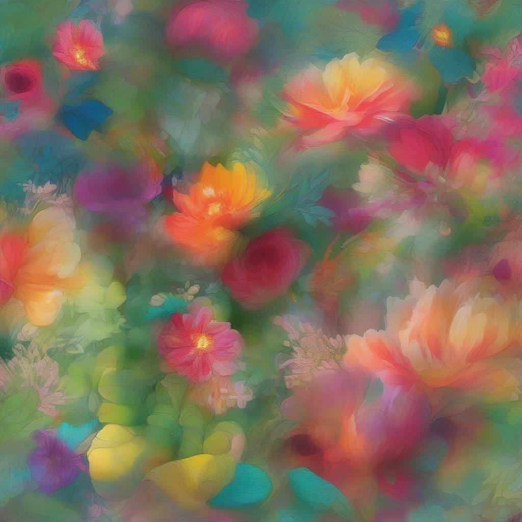 Add a pop of color and joy to your digital space with this stunning floral wallpaper.