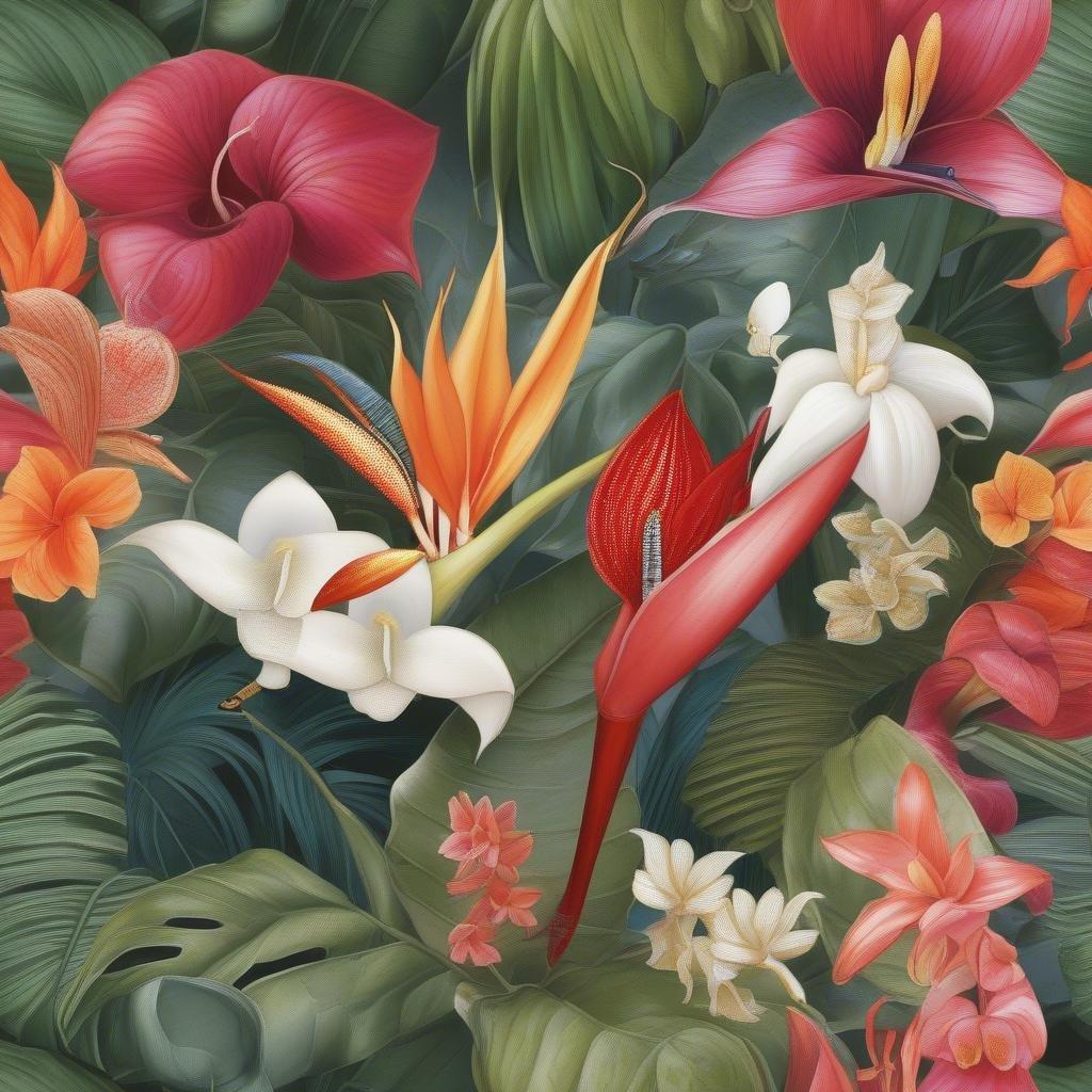 Bring the beauty of tropical flowers to your screen with this stunning wallpaper. Perfect for desktop and mobile use.