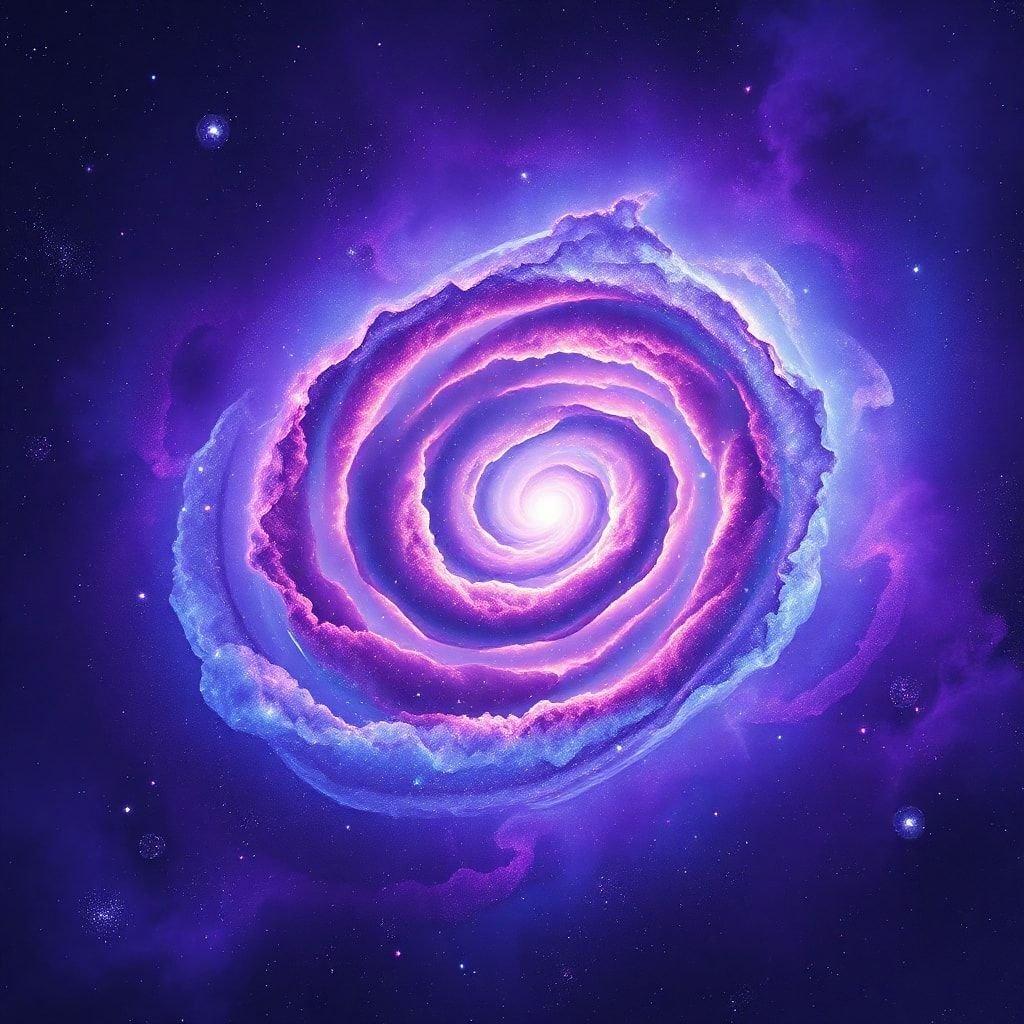 This stunning wallpaper features a vibrant galaxy spiral, perfect for adding a touch of cosmic beauty to your desktop or mobile device.