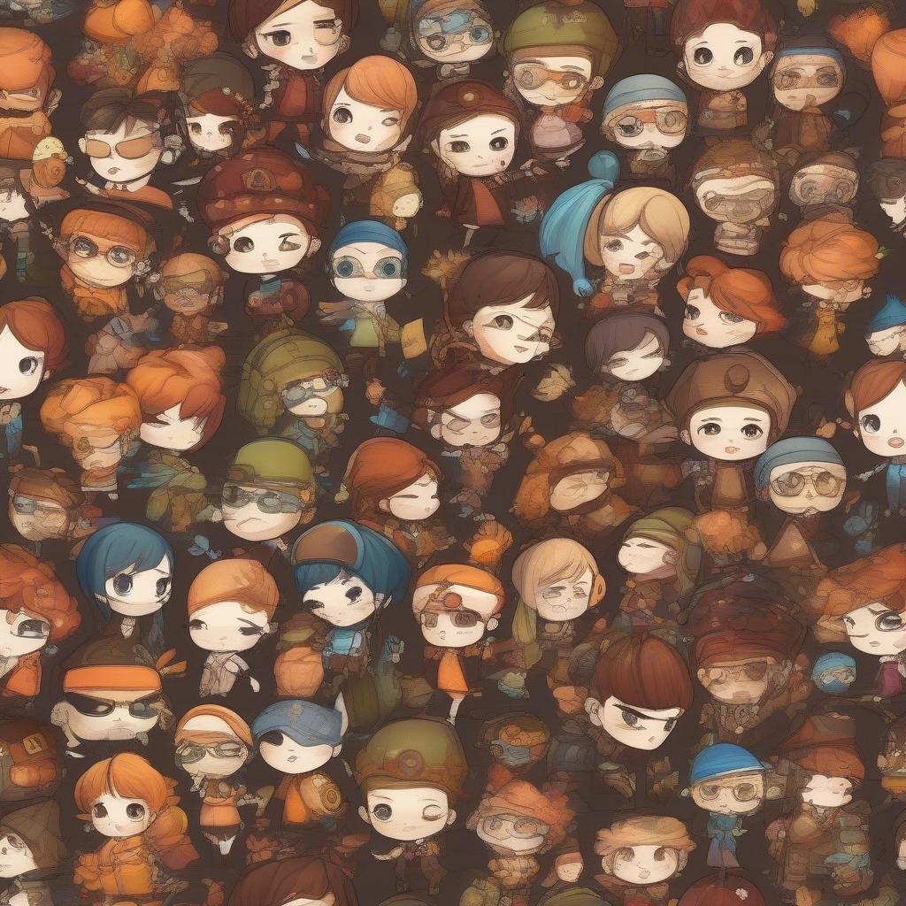 This wallpaper features a colorful and playful design, perfect for fans of cartoons and animation. The image showcases a variety of beloved cartoon characters, each with their own unique personality and style.