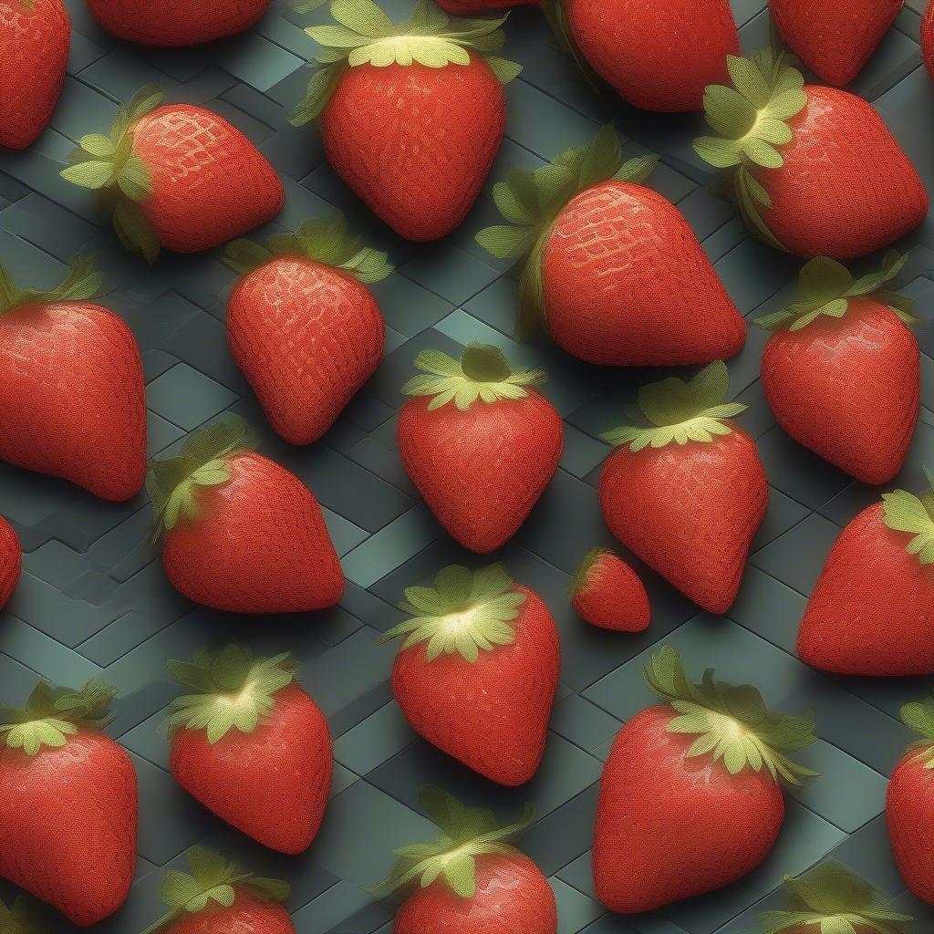 Add a pop of color to your desktop or mobile device with this fresh and juicy strawberry wallpaper.