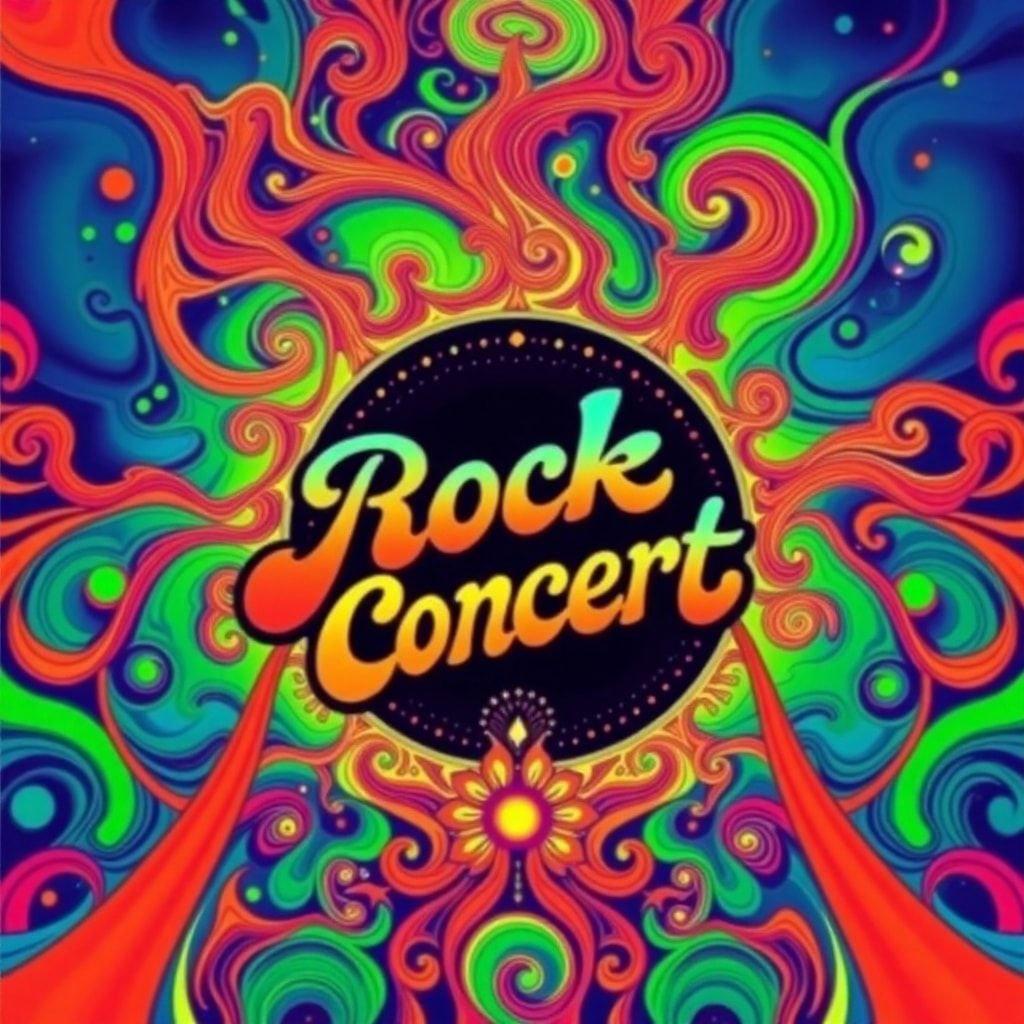 Gather 'round the stage, as we celebrate the music that moves us all! Feel the bass boom and guitar riffs resonate through your soul. Get ready for an epic musical journey at this vintage rock concert.