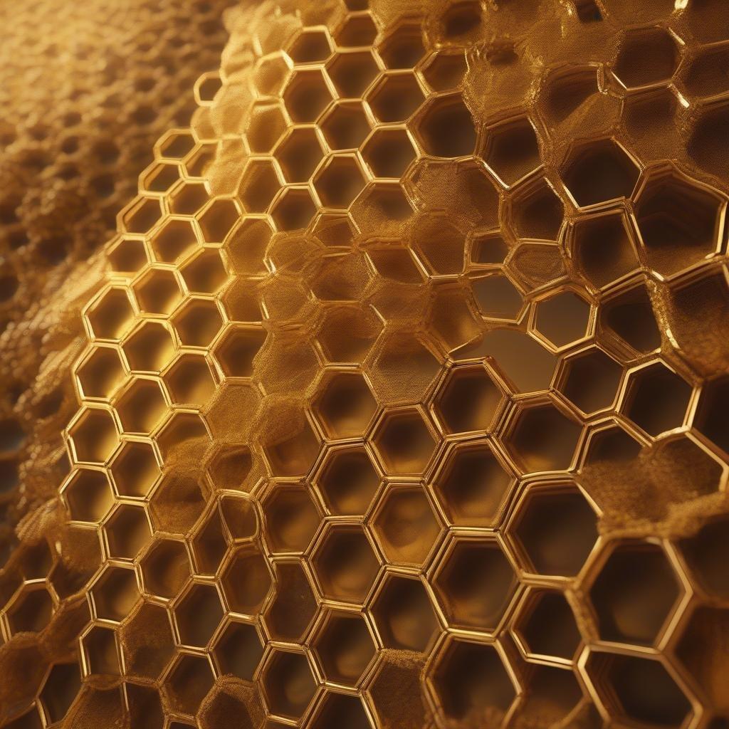 Wallpaper showcasing the natural beauty of honeycomb, perfect for a digital nature lover's desktop or mobile device.